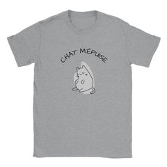 T-shirt "Chat m'épuise" - Mister Shirt - Print Material